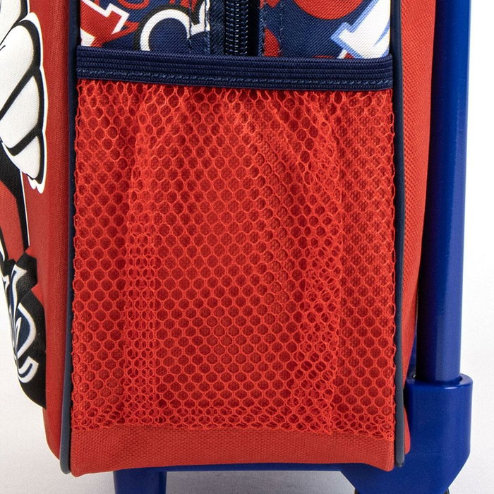 Cartable à roulettes Mickey Mouse Rouge 25,0 x 31,0 x 10,0 cm 3D