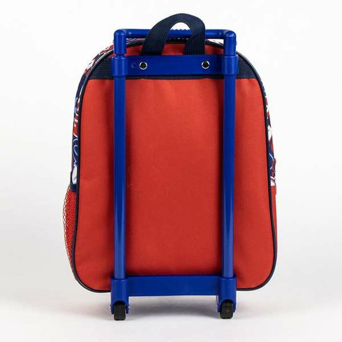 Cartable à roulettes Mickey Mouse Rouge 25,0 x 31,0 x 10,0 cm 3D