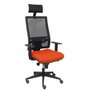 Piqueras y Crespo Chaise de Bureau Horna Orange Foncé et Noir