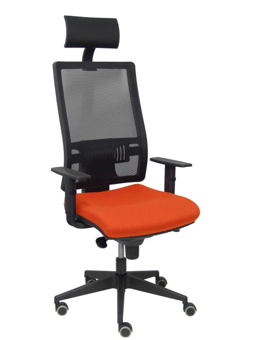 Piqueras y Crespo Chaise de Bureau Horna Orange Foncé et Noir Piqueras y Crespo Chaise de Bureau Horna Orange Foncé et Noir