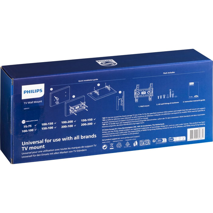Philips Support mural universel inclinable 13-43 pouces