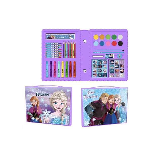 Cerdá Set de papeterie à colorer Frozen, boîte, age recommandé 3 ans, couleur lilas