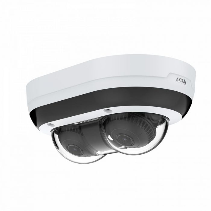 Axis P4707-PLVE Caméra de vidéosurveillance panoramique multidirectionnelle à double capteur 2*5 MP, Forensic WDR, Lightfinder, Deep Learning, zoom 2.5x