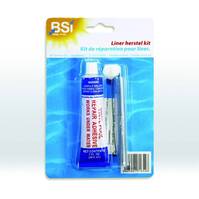 BSI Kit réparation liner étanchéité piscine et spa – réparation trous et fissures – utilisation simple BSI Kit réparation liner étanchéité piscine et spa – réparation trous et fissures – utilisation simple