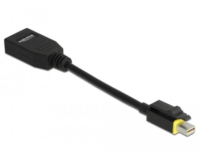 Delock LS0H - Adaptateur Mini DisplayPort vers DisplayPort 1.4, 32.4 Gb/s, HDCP 1.4/2.2, câble 0.15 m Delock LS0H - Adaptateur Mini DisplayPort vers DisplayPort 1.4, 32.4 Gb/s, HDCP 1.4/2.2, câble 0.15 m