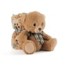 PERLETTI Ours en peluche Teddy avec couverture douce, peluche 22cm, couverture 120x80cm, jouet enfant
