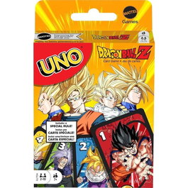 Mattel UNO Dragon Ball Z - Jeu de cartes avec 112 cartes et jokers uniques