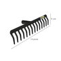 WOLFPACK LINEA PROFESIONAL Rastrillo sans manche agricole 14 dents