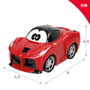 COLOR BABY Circuit de course Ferrari avec voiture - Tapis de jeu 100 x 70 cm, voiture 9 cm