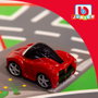 COLOR BABY Circuit de course Ferrari avec voiture - Tapis de jeu 100 x 70 cm, voiture 9 cm