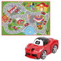 COLOR BABY Circuit de course Ferrari avec voiture - Tapis de jeu 100 x 70 cm, voiture 9 cm