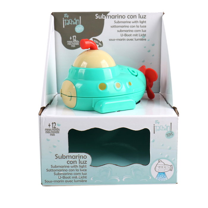 Tachan Submarino - Jouet de bain avec projecteur sous-marin, navire - Enfants 1 an et plus, anglais, français, allemand, italien, portugais, espagnol Tachan Submarino - Jouet de bain avec projecteur sous-marin, navire - Enfants 1 an et plus, anglais, français, allemand, italien, portugais, espagnol