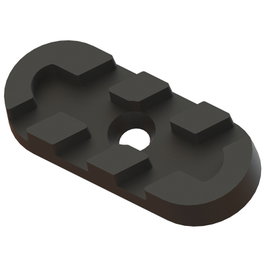 HERRAJES ALK Coulisseau Zoleta 33x14 mm Noir