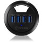 Icy IB-HUB1403 Hub de bureau 4x USB 3.0 Type-A
