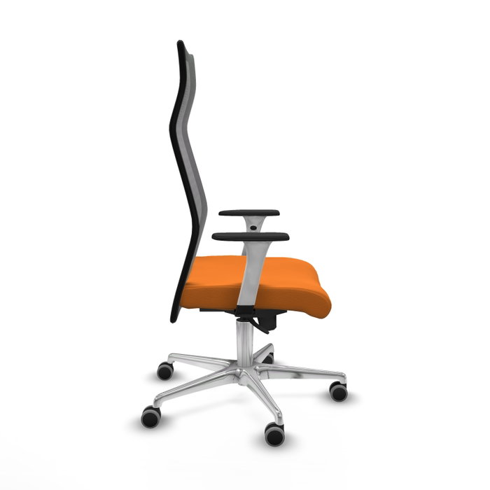 Piqueras y Crespo Chaise de Bureau Albacete Orange et Noir