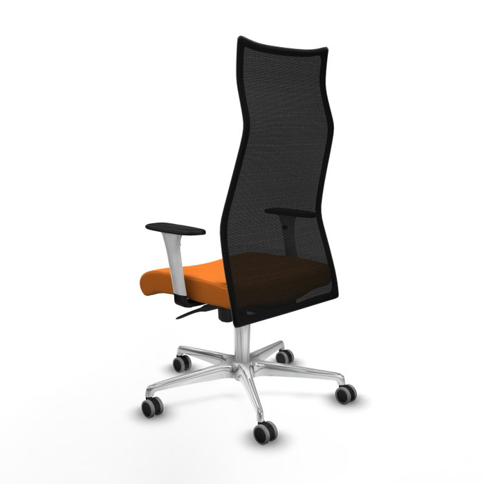 Piqueras y Crespo Chaise de Bureau Albacete Orange et Noir