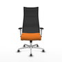 Piqueras y Crespo Chaise de Bureau Albacete Orange et Noir