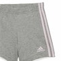 Ensemble de Sport pour Bébé Adidas I Lin Co Set Gris Rose