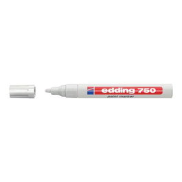 Edding 750 Paint Marker Blanc (4-750049) Marqueur à peinture permanent pour surfaces lisses