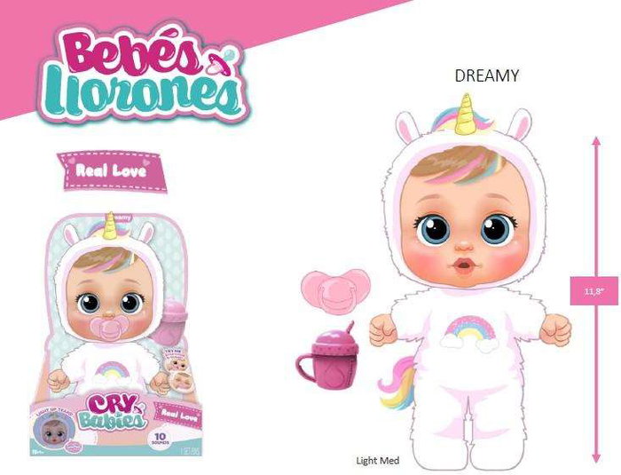 Imc Toys Muñeco Bebe Lloron Real Love Dreamy 30 Cm Imc Toys Muñeco Bebe Lloron Real Love Dreamy 30 Cm