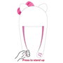 Bonnet en point avec applications Hello Kitty - Dimensions: 22 x 2 x 55 cm - À partir de 3 ans - Couleur: Blanc