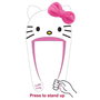 Bonnet en point avec applications Hello Kitty - Dimensions: 22 x 2 x 55 cm - À partir de 3 ans - Couleur: Blanc