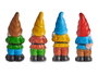 Ibergarden Nain de Jardin en Céramique 25 cm Couleurs Vives Assorties (Set de 16)