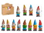Ibergarden Nain de Jardin en Céramique 25 cm Couleurs Vives Assorties (Set de 16)
