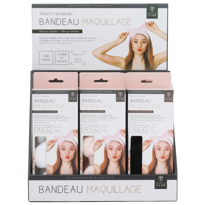 Cosmetic Club Bandeau de maquillage avec nœud Cosmetic Club Bandeau de maquillage avec nœud
