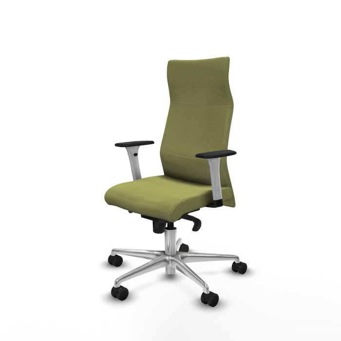 Piqueras Y Crespo Fauteuil Albacete, Tissu Vert Olive, Mécanisme Synchrone