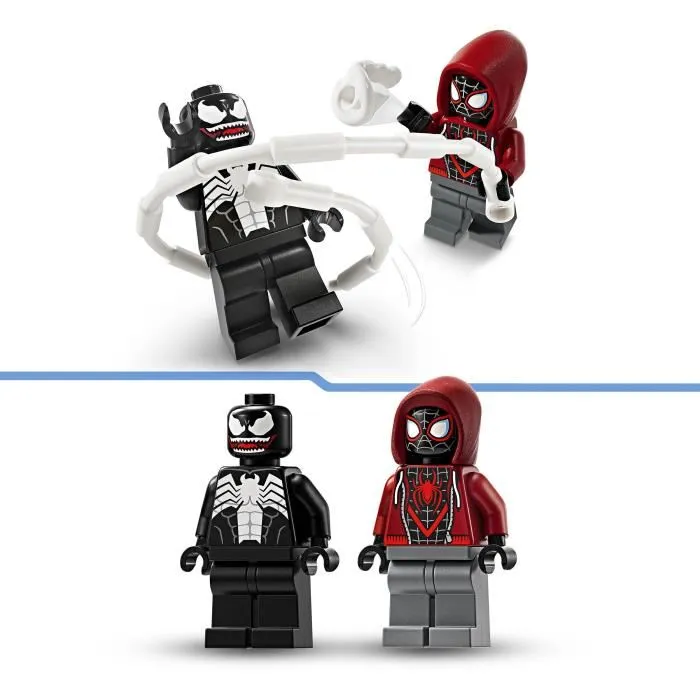 LEGO 76276 Marvel L'Armure Robot de Venom contre Miles Morales Jouet de Construction avec Minifigurines