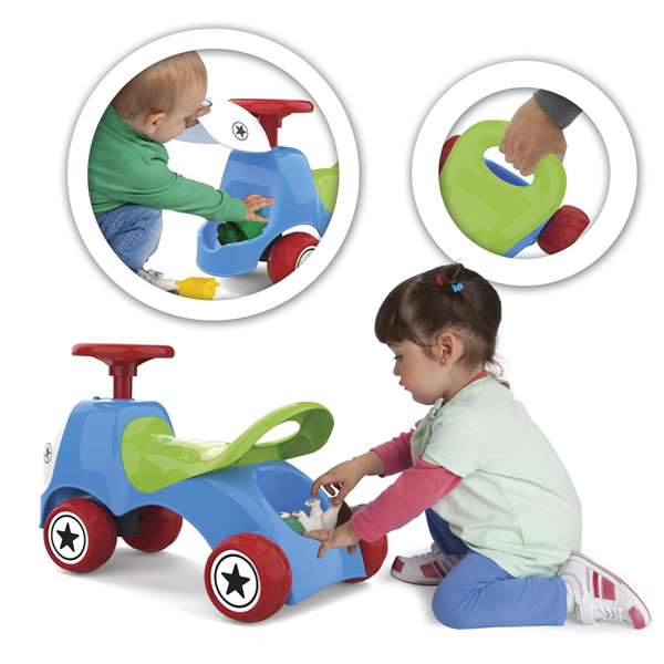 Chicos Correpasillos Racing Ride On - Trotteur-Voiture de Course Enfants 12 Mois à 3 Ans, Sans Piles