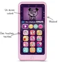 Vtech Téléphone Jouet Éducatif Emoti'Fun - 12 Touches Lumineuses et Tactiles, Écran Rétroéclairé - Pour Enfant à Partir de 18 Mois - Rose