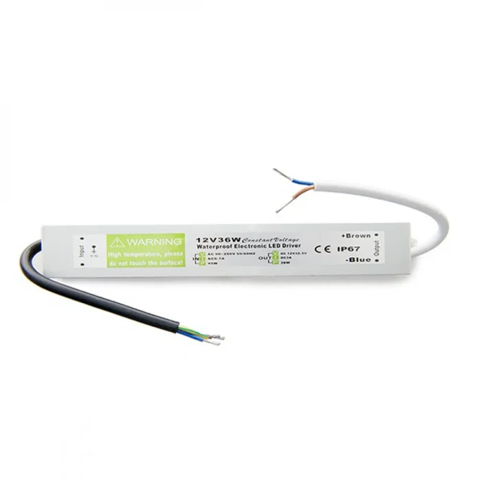 BX3 LIGHT - Transformateur Secteur Alimentation AC/DC 230V AC 12V DC 30W IP67 - BX3-NK-TR-12VDC30EIP - Pour Bandes LED Extérieur Résistant à l'Eau