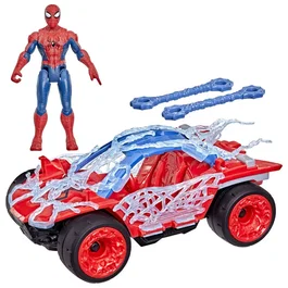 Hasbro Figurine Spider-Man de 11,5 cm et véhicule Buggy Marvel Studios Spider-Man Day ActionVerse