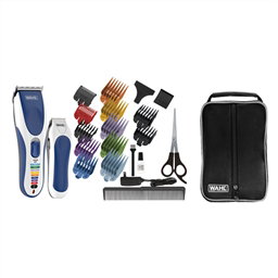 Wahl 09649-916 Tondeuse à cheveux sans fil et avec fil avec accessoire de précision et peignes codés couleur (longueur 1-25 mm)
