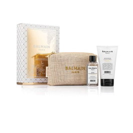 Balmain Professionnel Set Argan Moisturising Elixir et Crème de Coiffage avec Pochette Textile