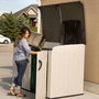Color Baby - Armario exterior horizontal Lifetime 190x106x131 cm - Armoire de rangement extérieure horizontale en plastique et acier pour jardin