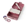 Monbento Snacky Rose Blush - Boîte à sandwich enfant - 850 ml - Couverts inclus - Sans BPA
