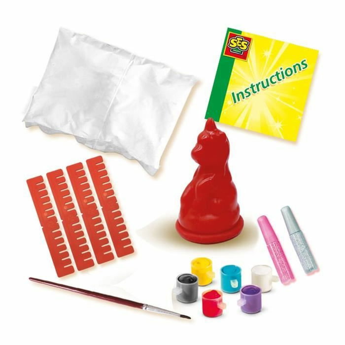SES Creative Kit de Moulage et Peinture Licorne 3D