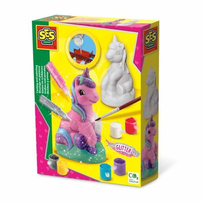 SES Creative Kit de Moulage et Peinture Licorne 3D