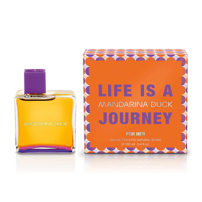 Mandarina Duck LIFE IS A JOURNEY FOR HER Eau de Toilette Vaporisateur 100 ml - Parfum floral ambré pour femme