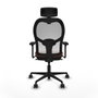 Piqueras y Crespo Chaise de Bureau Jorquera 3D036N2 Blanc Marron