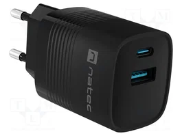 NATEC Chargeur USB Ribera 30W USB A et USB C
