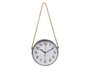 Giftdecor Horloge Murale à Suspendre Noire 25 cm Plastique (Set de 12)