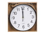 Giftdecor Horloge Murale à Suspendre Noire 25 cm Plastique (Set de 12)