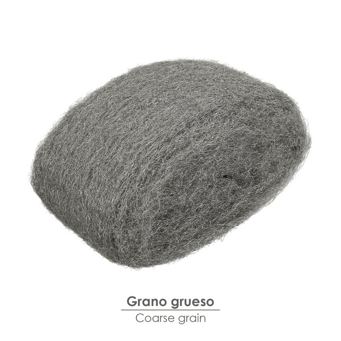 WOLFPACK LINEA PROFESIONAL Laine d'acier 150 g, 2 épais, gros grain WOLFPACK LINEA PROFESIONAL Laine d'acier 150 g, 2 épais, gros grain
