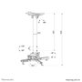 Neomounts CL25-540WH1 Support de table d'écran Blanc