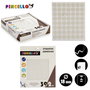 Pincello Étiquettes Adhésives Diamètre 18 mm Lot de 7 Pages 17 x 4 x 19.5 cm (Set de 120)