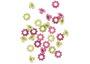 Innspiro Set de 30 œillets forme fleur couleurs assorties 10mm